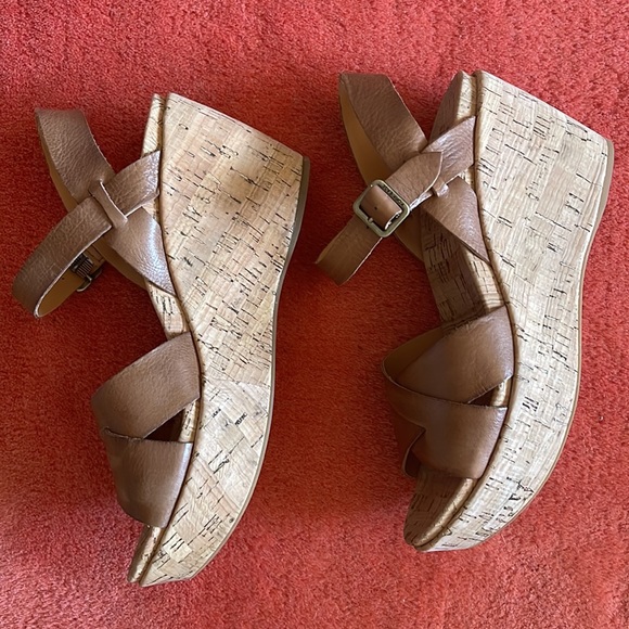 Kork Ease AVA CLASSIC in Natural Vachetta Leather. Womens size 8 US. - Picture 7 of 14